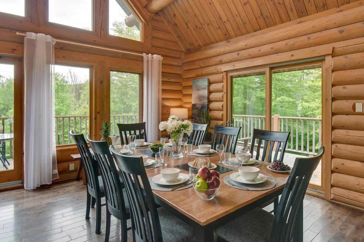 Chic Familiale, Relaxant Avec Spa En Montagnes Labelle Exterior photo
